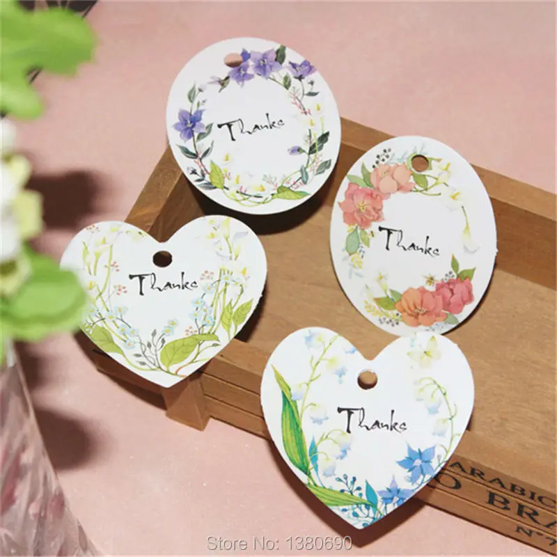 

50pcs Handmade Label Sticker DIY Round Hand Made Kraft Paper Etiquetas Thanks for Gift Box Bag Cake Baking Sealing Hang