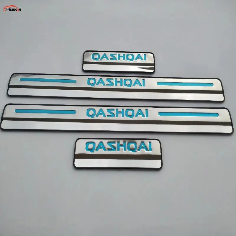 Стайлинг автомобиля аксессуары для Nissan Qashqai j11 Накладка порога из нержавеющей
