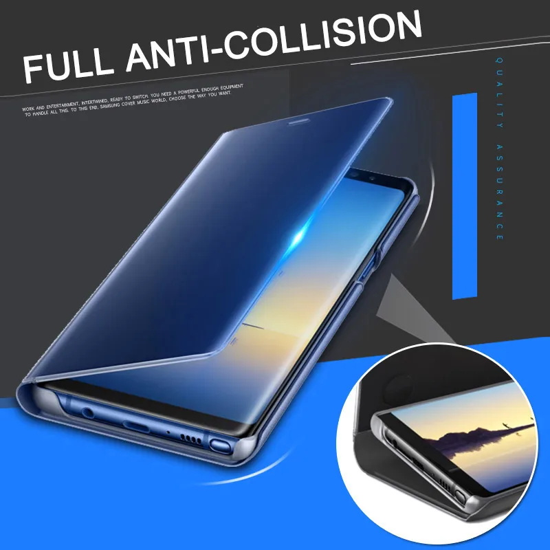 Clear View mi rror чехол для Xiaomi 8 8SE 6 5c A2 A1 6X 5X X 2 Примечание 3 откидная крышка Подставка