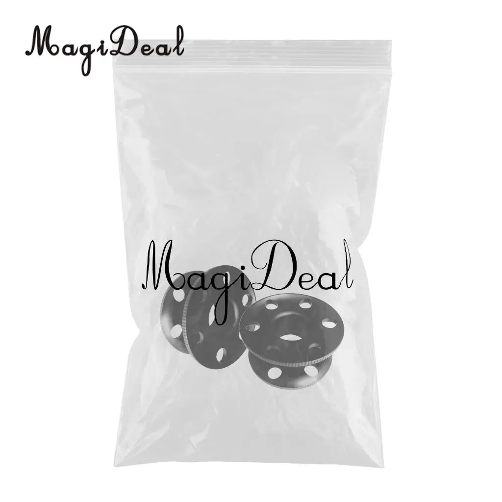 MagiDeal 2 Pieces Aluminum Scuba Diving Finger Spool Dive Reel Empty Guide Line Spool