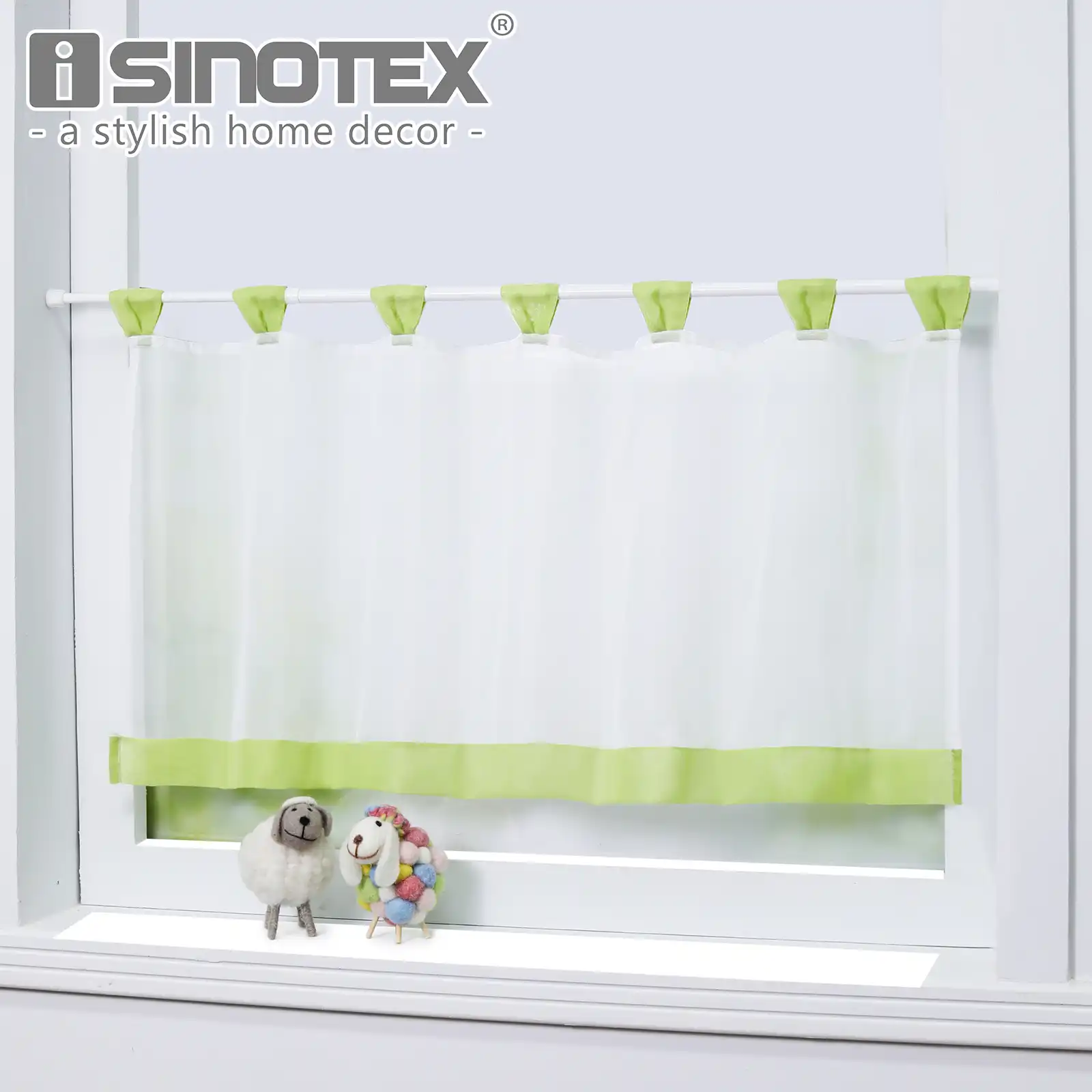 Half Window Kitchen Coffee Curtain Solid Short Panel Half Curtain