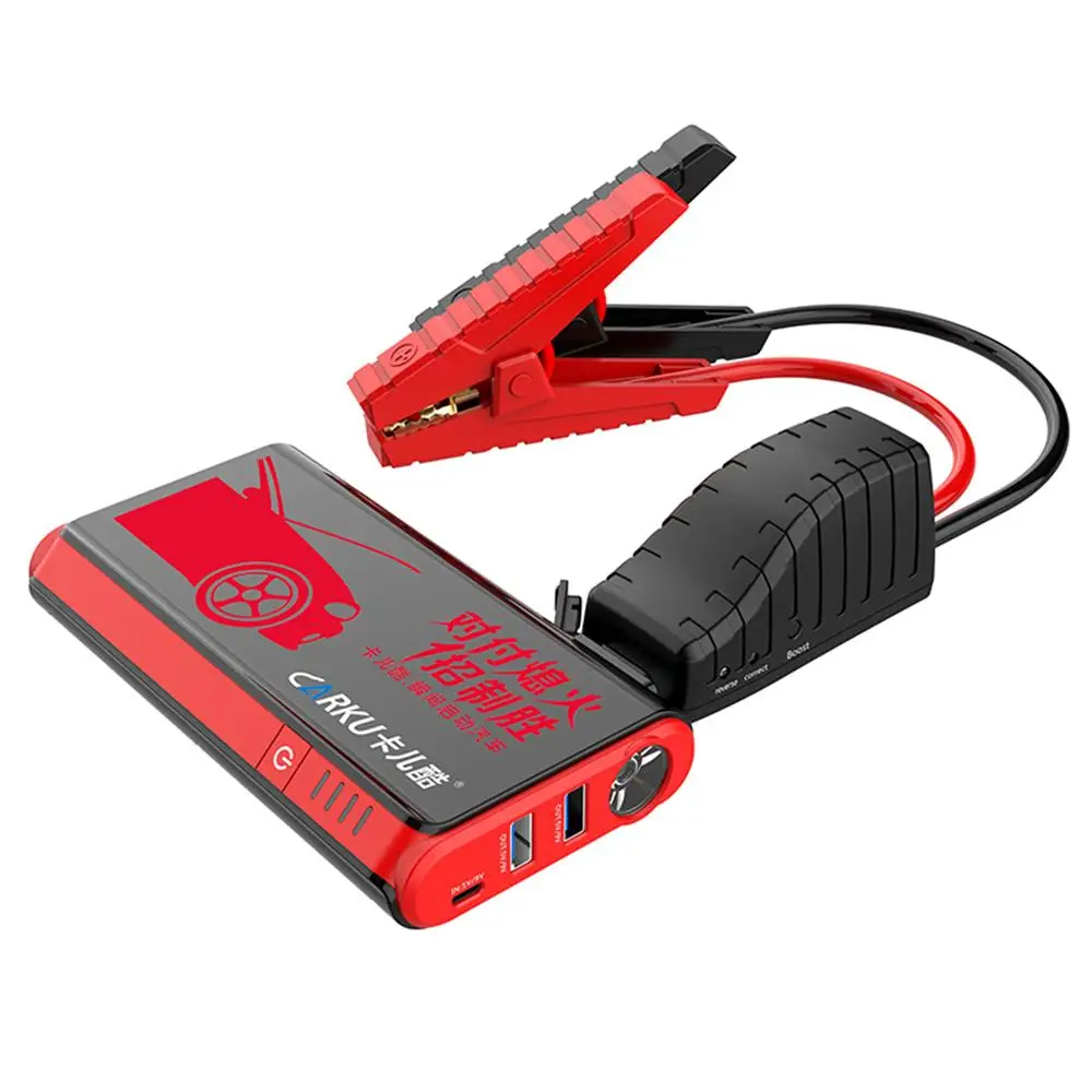 

XIAOMI CARKU X3 Portable Dual USB Car Jump Starter 12V 9000mAh Emergency Battery Booster LED FlashLight Power Bank Car Charger