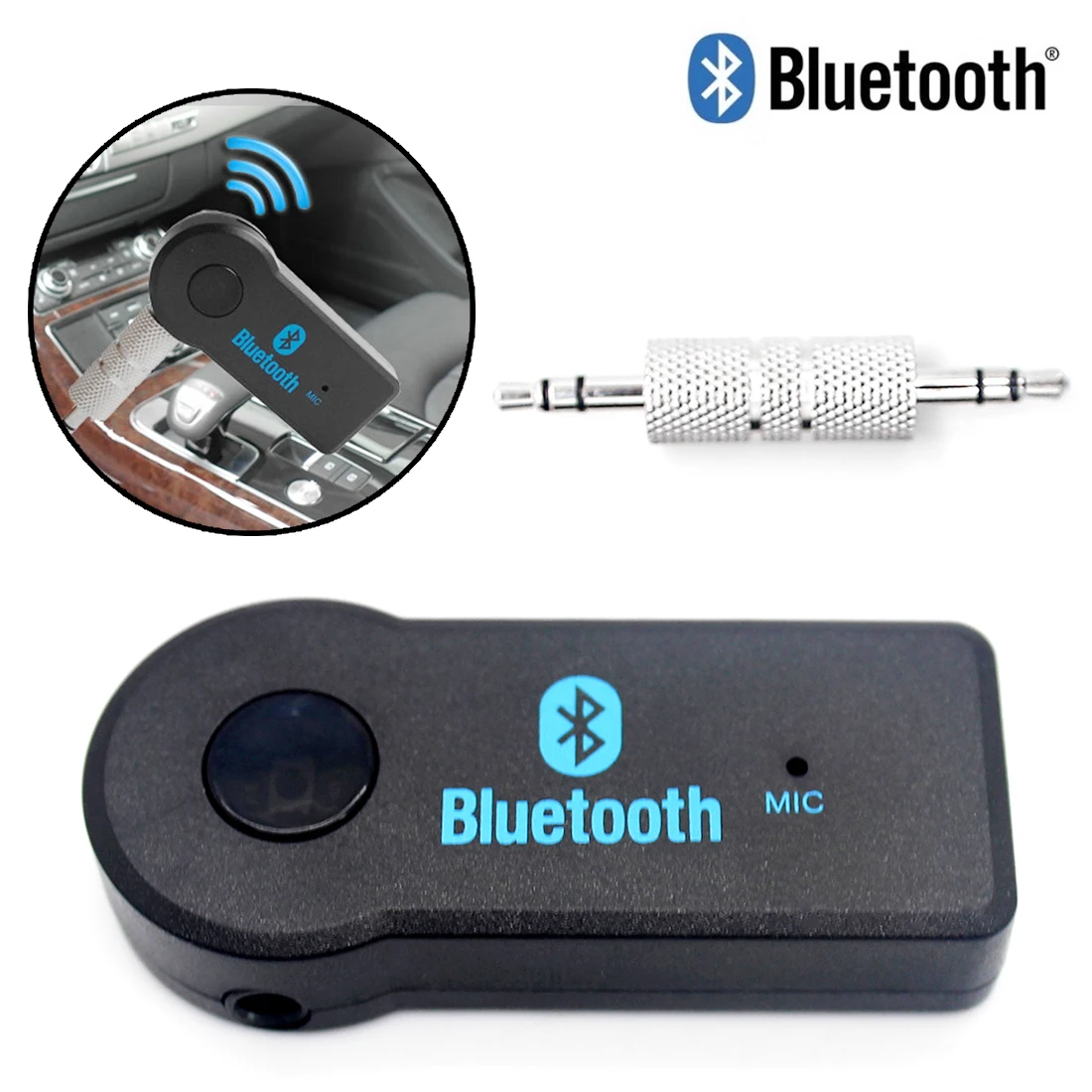 Bluetooth 3 5 беспроводной автомобильный музыкальный стерео аудио мм приемник адаптер
