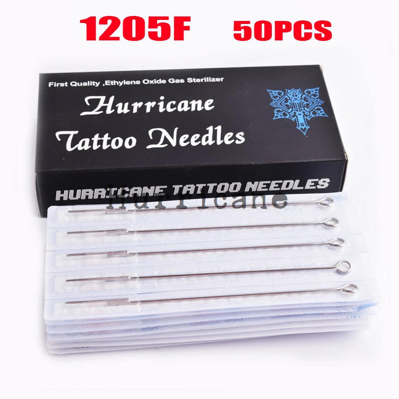 50Pcs Sterilize Tattoo Needles Best Sale 1205F Disposable Sterile Tattoo Needles for Tattoo