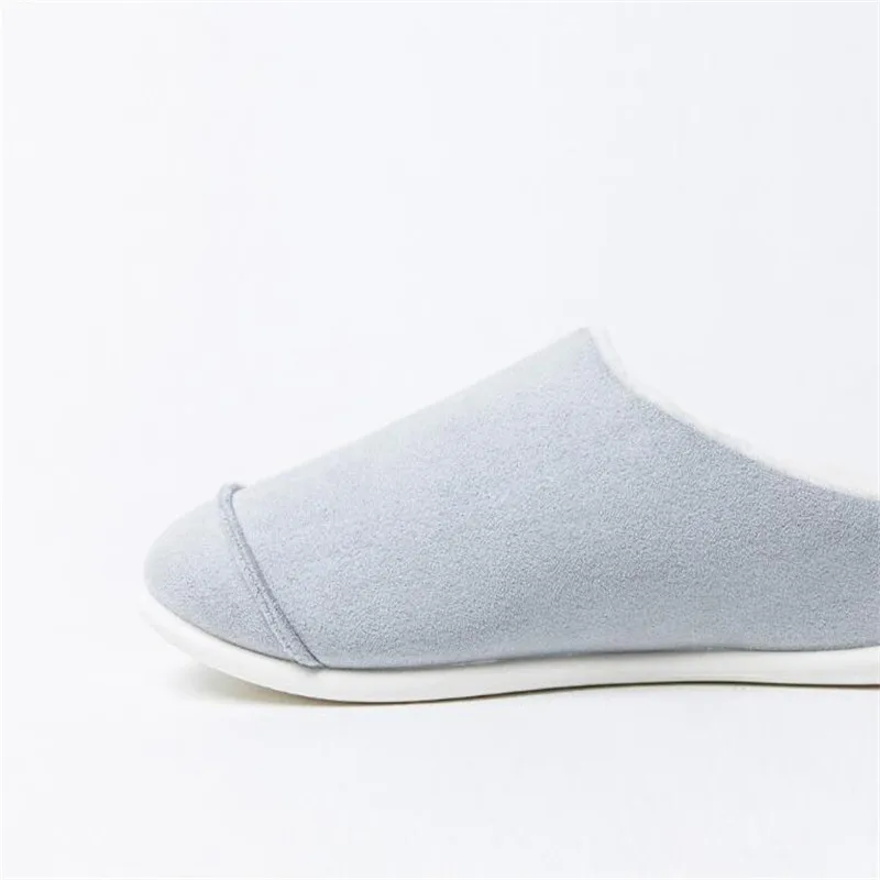 Xiaomi one cloud Suede home cotton slippers Removable insole Soft Comfortable Winter Non-slip Sole Light-weight Slippers unisex (2)