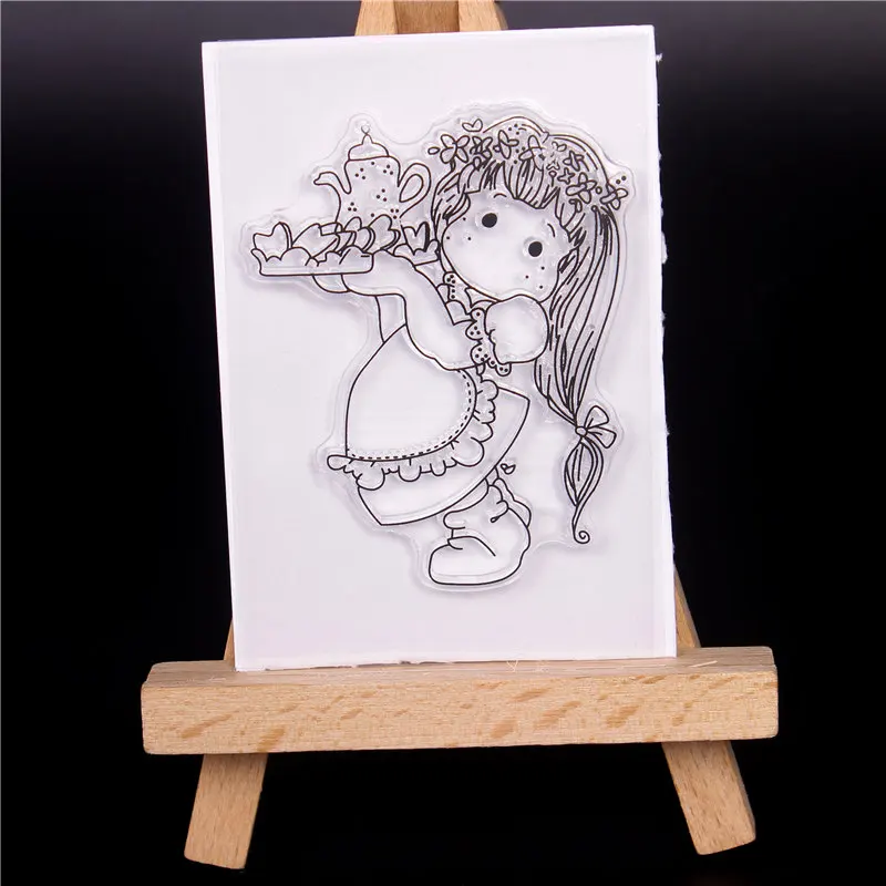 

New Alphabet Transparent Silicone Clear Rubber Stamp Sheet Cling Scrapbooking DIY Cute Pattern Photo Album PaperCard Decor Stamp