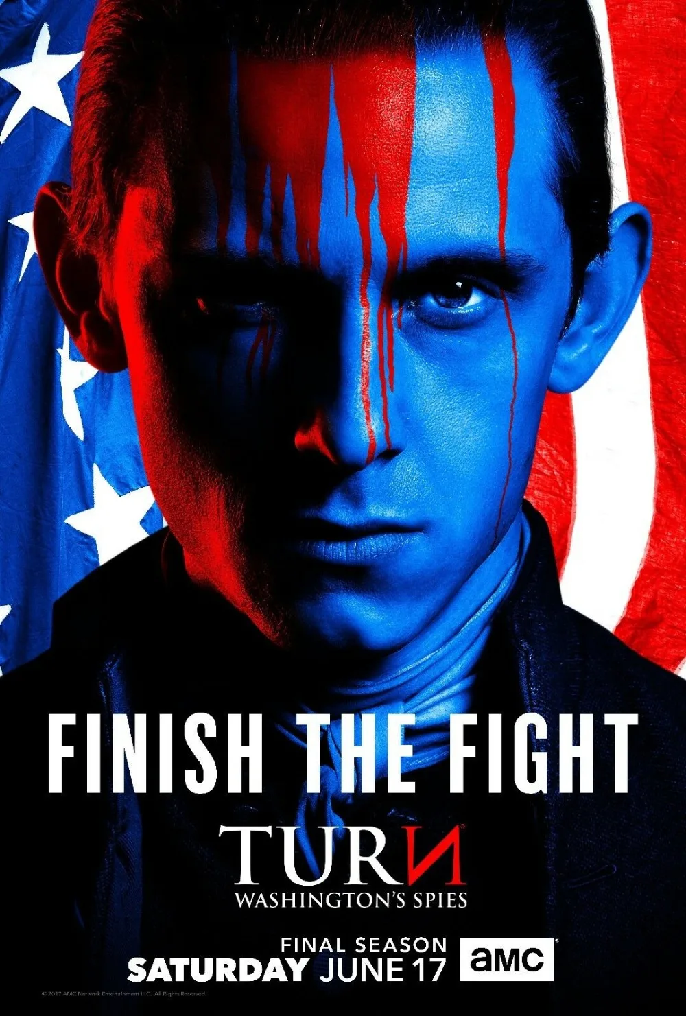 Поворот: The Washington's Spies Season 4 TV Джейми Белл Хизер Линд Шелковый плакат настенная