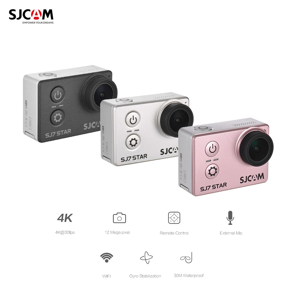 

Original SJ7 Star 4K 30fps WiFi Action Camera Ultra HD SJCAM Action Camera 2.0" Touch Screen 30M Waterproof Remote Sport DV