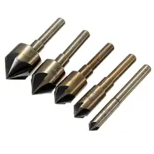 5 pieces of 82 degrees to the flash tip drill bit chamfering sleeve 1/4 inch 3/8 inch 1/2 inch 5/8 inch 3/4 inch high quality