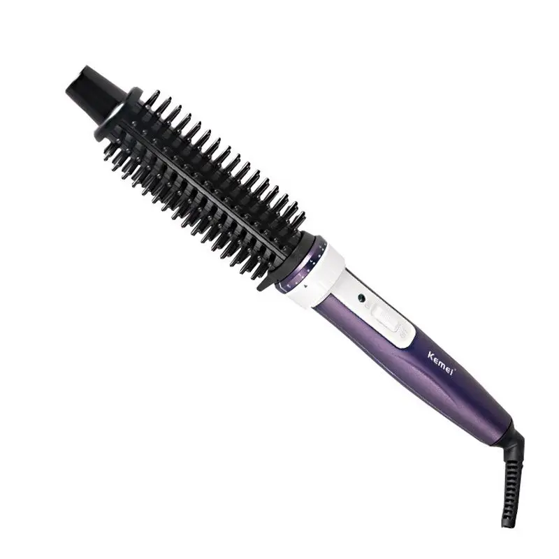 KM-775 Electrical hair curler Brush Styling 8 level Temperature Control Instant Quick Heating Combs Curlers Home care tools | Бытовая