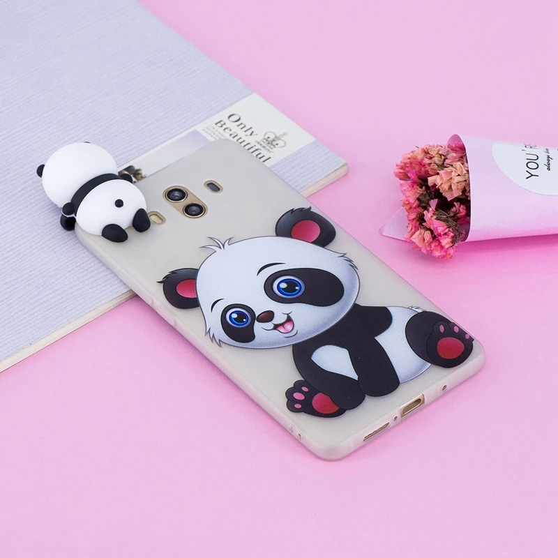 

For Coque Huawei Mate 10 Case 3D Cartoon Cat Panda Soft Silicon Back Cover For Huawei Mate 10 Mate10 Huwawei Huawey Fundas Etui