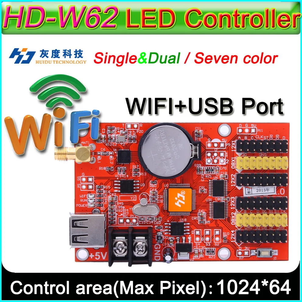 Светодиодный дисплей HD W62 Одноцветный и двухцветный P10 светодиодный знак U диск