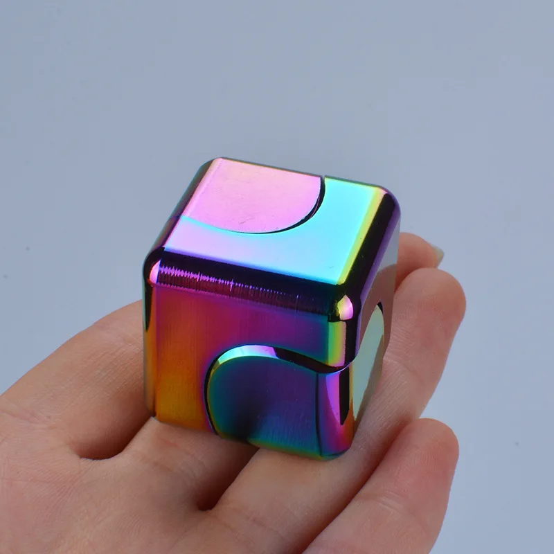 Spinner Cube Anti Stress Cuber Mini Square Finger Spinner Toys For Autism /& ADHD