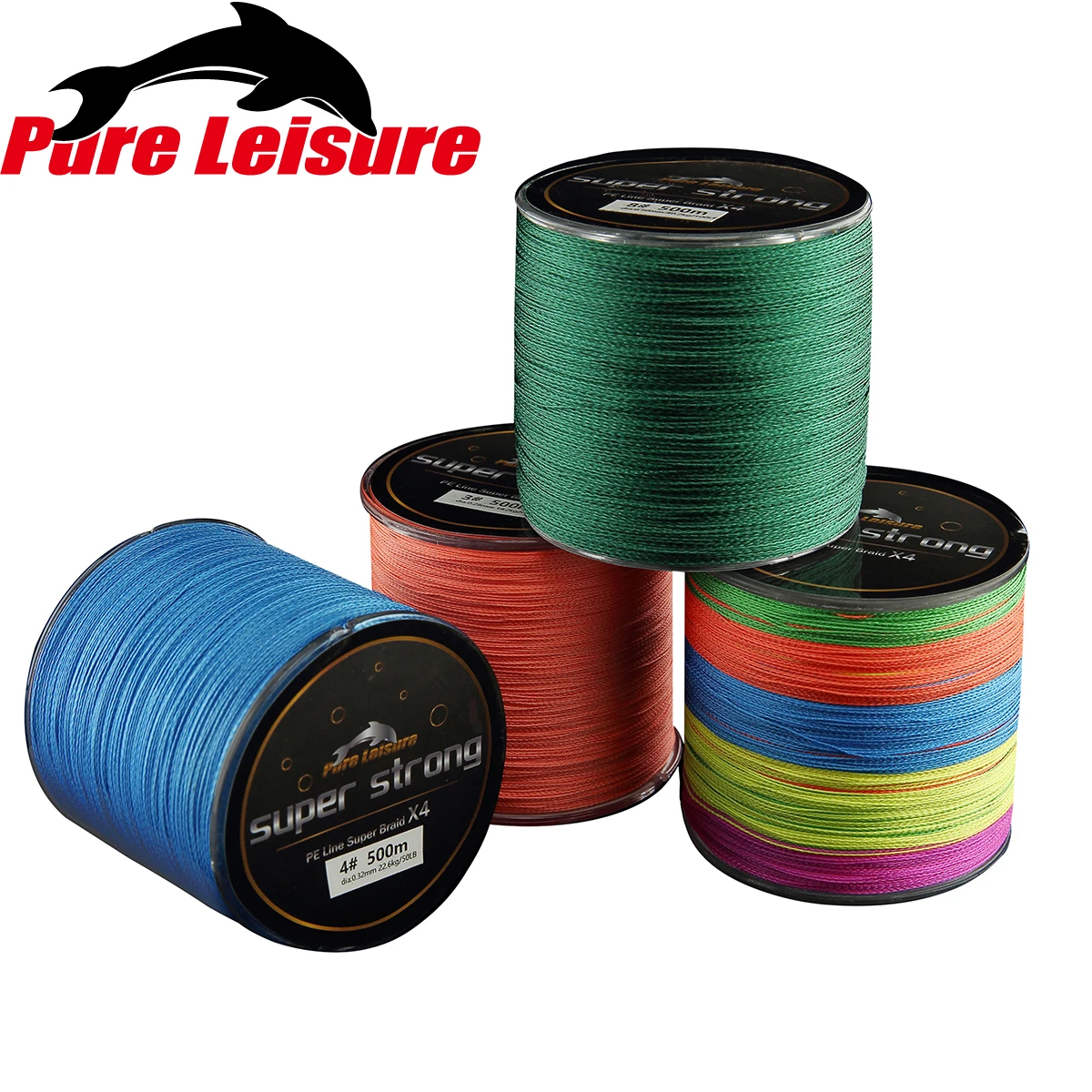 PureLeisure 300 м 8 нитей Fil De Peche Tresse стендов леска PE Angelschnur 13LB 31LB 39LB 96LB Brins|8 strands|tresse de peche300m
