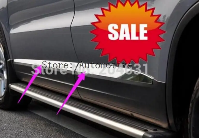 Chrome Side Door Molding For GMC Yukon 2015-2020 - 4 Door Stainless Steel Protection