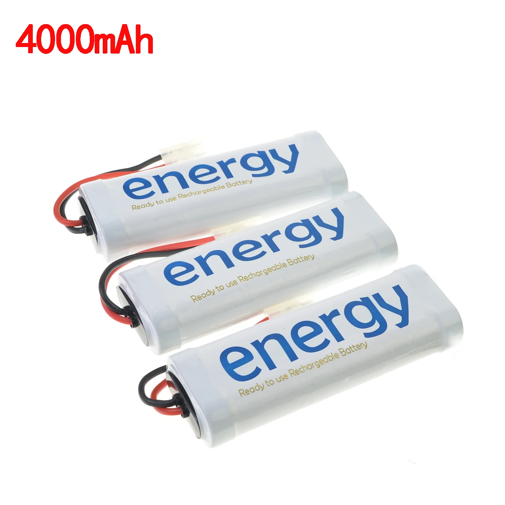 2/3/4/5 шт RC 7,2 V 4000mAh NiMh Plug energy 2x Белый перезаряжаемый аккумулятор - Цвет: 3pcs