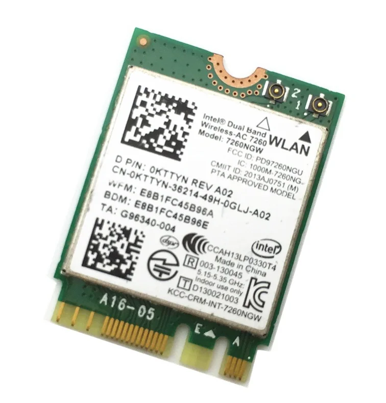 Ssea новый оригинальный для Intel Dual Band AC 7260 7260ngw 2.4 г/5 г WI-FI 802.11ac 867 Мбит/с NGFF WI-FI Bluetooth 4.0 Wirelss Card