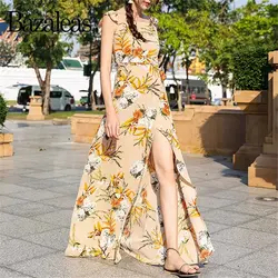 Цветочный принт летнее платье с разрезом от бедра с открытыми плечами талии галстук платье миди выдалбливают платья для женщин для vestidos