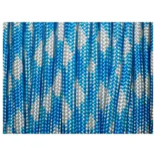 550 Паракорд 7 внутренних нитей Mil спец Тип III бушкрафт веревка для выживания, 100 футов небесно-голубой и светильник-серый(#74