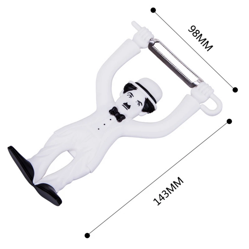 Нержавеющая сталь Multi-function Smooth/serrated Thin Peel Peeler подражать Chaplin модель для кухни фрукты овощи очищенные