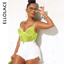 Ellolace Neon Lace Mesh Jumpsuit Hollow Out Transparent Bodysuit Female Backless Sexy Bodycon Bodys Summer Overalls for Women Ellolace Neon Lace Mesh Jumpsuit Hollow Out Transparent Bodysuit Female Backless Sexy Bodycon Bodys Summer Overalls for Women