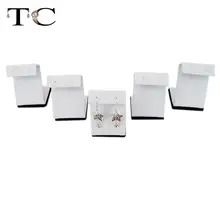 Черные и белые серьги стойки серьги-стержни держатель стеллаж небольшой Z серьги рамка 5 1 предмет длинные ювелирных реквизит