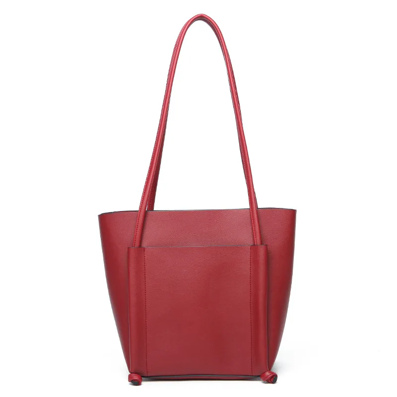 جودة عالية جلد المرأة حقيبة دلو حقائب الكتف الصلبة الأعلى مقبض حقائب كبيرة حقيبة سعة كبيرة