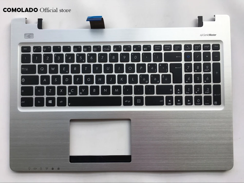 

IT Italian keyboard for Asus S550 S550CM with silver palmrest cover keyboard IT Layout