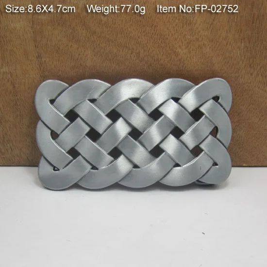 free shipping simple knitted design metal belt buckle DIY leather craft