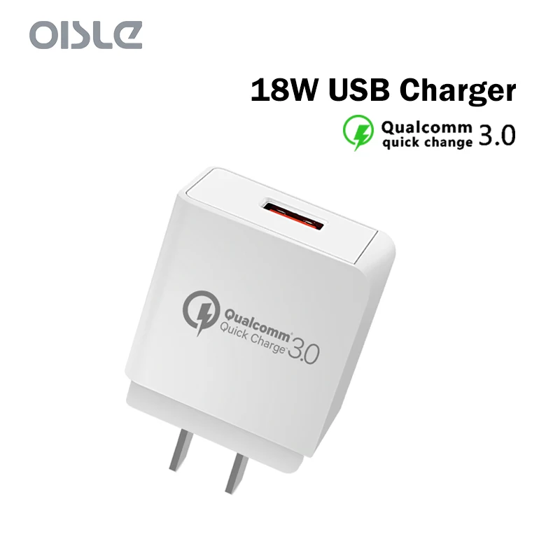 

Quick Charger QC 3.0 USB Charger For iPhone xs max Fast Charging 18W EU/US/UK Mobile Phone Charger For Huawei Samsung Xiaomi