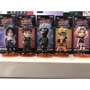 

5pcs/set Naruto Sasuke Sakura Kakashi Gaara PVC Action Figure Collectible Model Toy 7cm KT3525