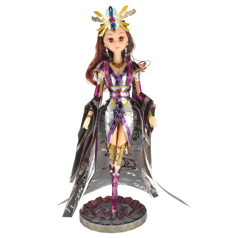 Microworld The Legend of Deification модель DIY лазерная резка пазл боец Модель 3D металлические
