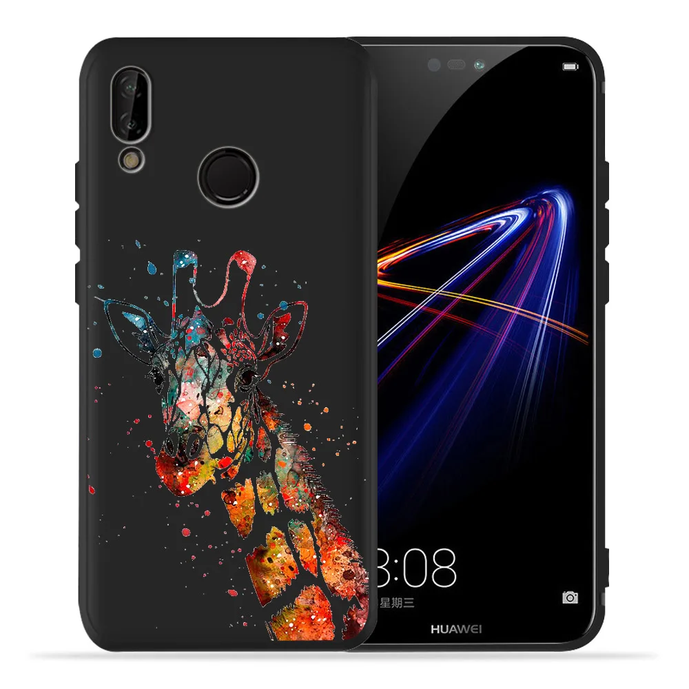 Для Huawei honor 8 lite 8C 8X чехол панда Хаски телефон Черный Силиконовый ТПУ для 9 Lite 10 Coque