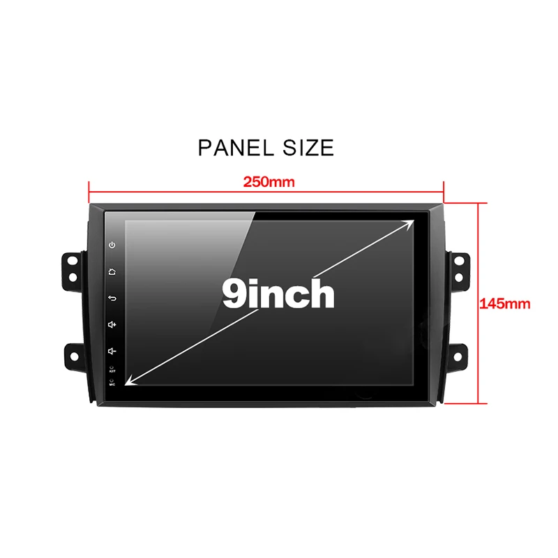 Best Lenvio 4GB+32G Android 8.0 CAR DVD multimedia Player For Suzuki SX4 2006 2007 2008 2009 2010 2011 2012 Auto radio GPS Navigation 1