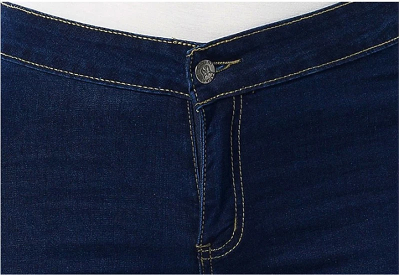 Однотонные повседневные джинсы женские классические узкие джинсовые брюки с завышенной талией женские рваные эластичные Стрейчевые джинсы с вышивкой