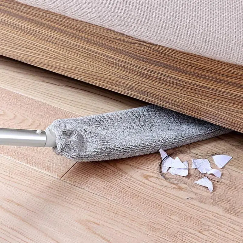 Щетка для очистки пыли с длинной ручкой для дома и спальни, инструмент для очистки крытых клещей