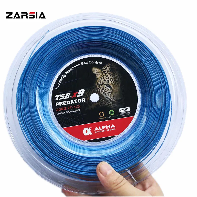 Buy 2018 Bamboo Blue Color polyester tennis strings