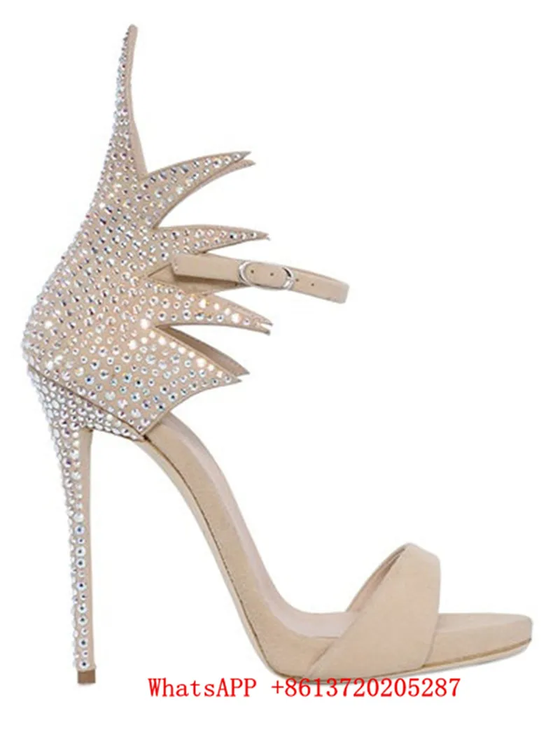 Nouveauté Stilettos Toe Boucle Mariage Hauts Sandales Peep Femme De Sexy Zapatos Glitter as Mujer Talons Pompe Sangle Show Bling Chaussures Show Strass As rrwdqvx