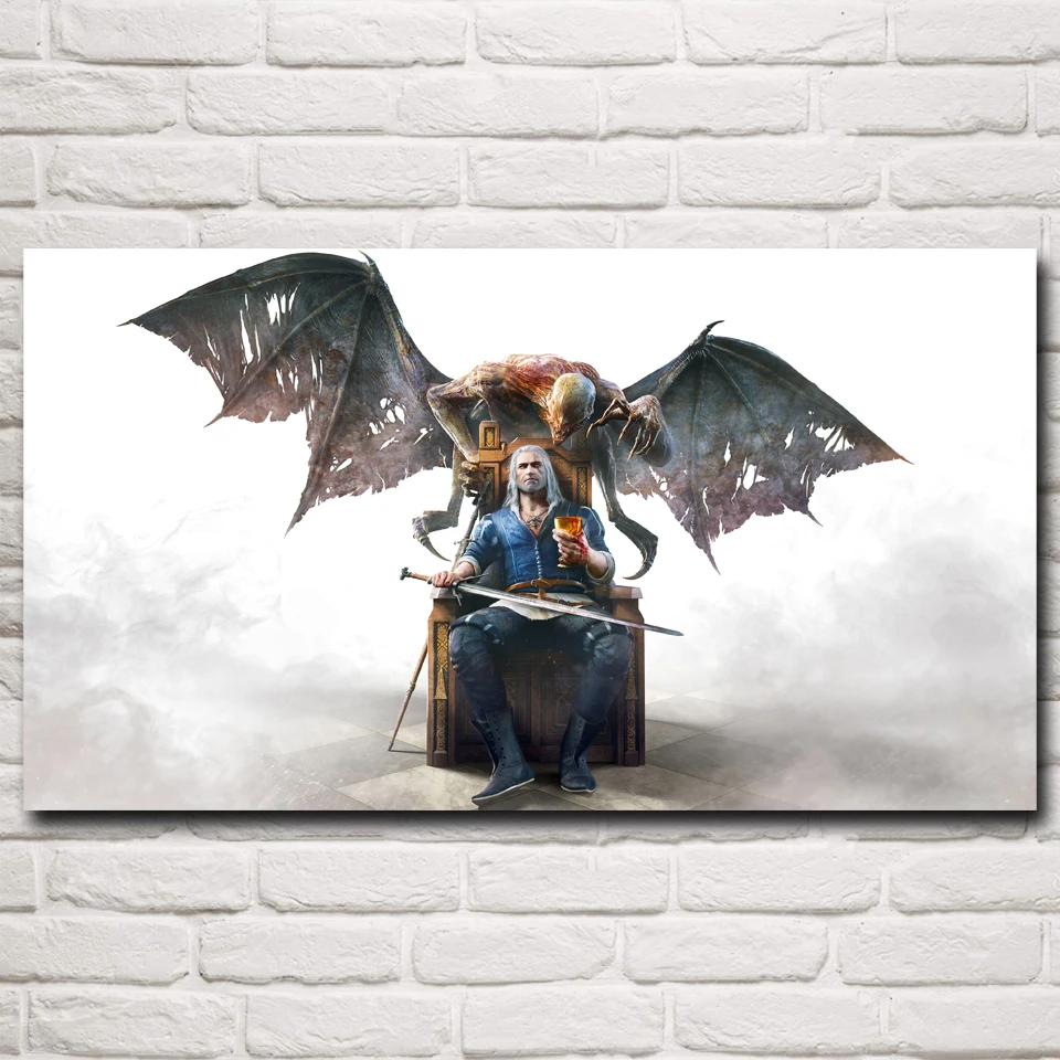 

The Witcher Game Art Silk Printing Poster Boy Room wall Decorative Picture(10x18,12x22,16x29 inches)(Free Shipping)
