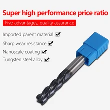 Metal Cutter Carbide Milling Cutter CNC router bit HRC50 4 Flute End Mill Tungsten Steel Milling Cutter Milling Tools Aluminum Metal Cutter Carbide Milling Cutter CNC router bit HRC50 4 Flute End Mill Tungsten Steel Milling Cutter Milling Tools Aluminum