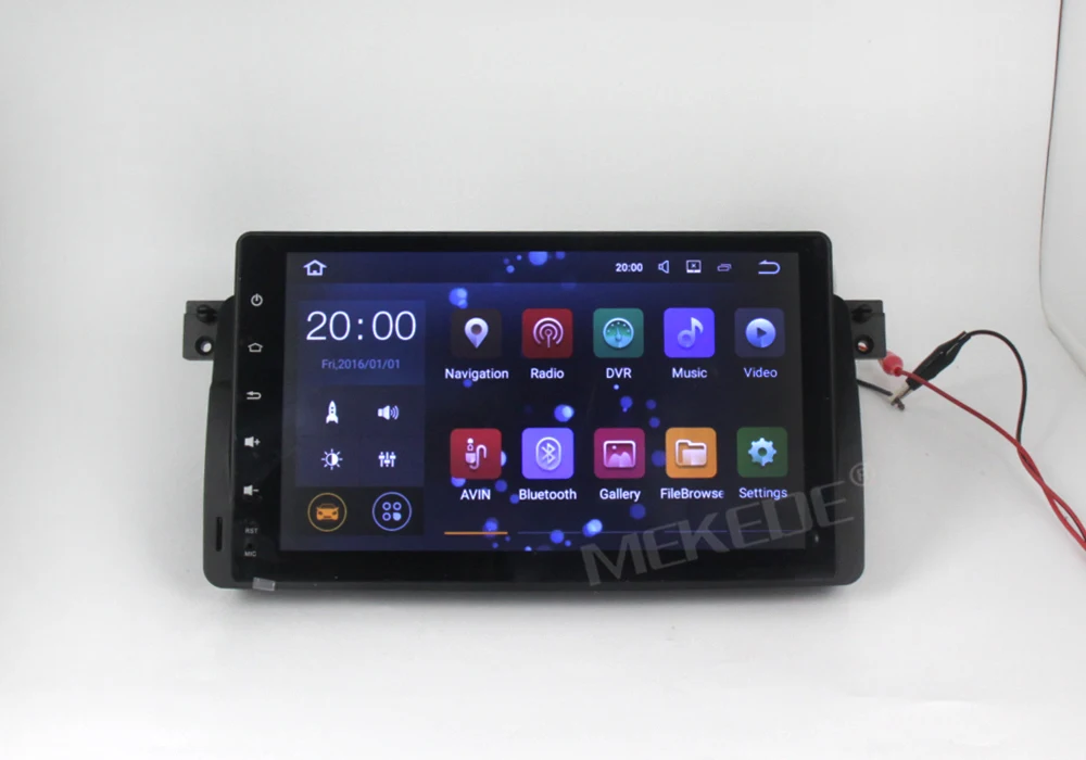 Best PX3 Android 7.1 Quad core 1din Car DVD multimedia player for  3series E46 M3  with 2G RAM 16G ROM WIFI BT radio stereo GPS navi 5