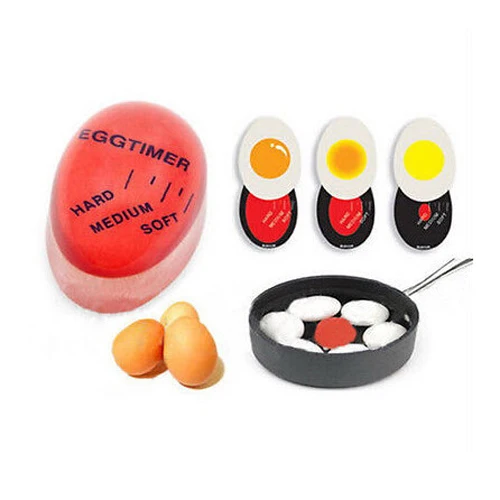 

Meltset 1PC Color Changing Egg Timer Yolk Soft Medium Hard Boiled Egg Cooking Tools Mini Kitchen Accessories