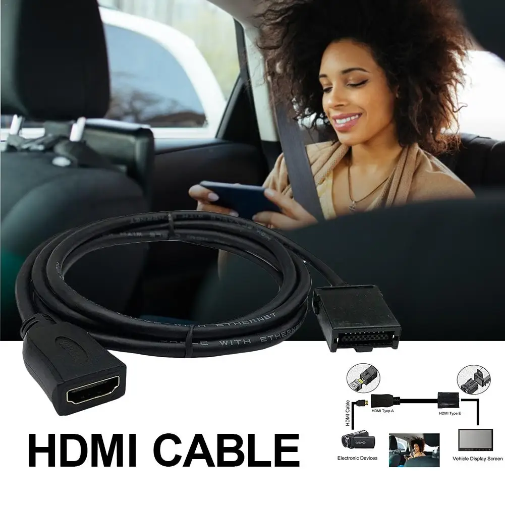 HDMI E тип к AM HDMI кабель HD видео кабель Тип E разъем micro-HDMI Женский к HDMI Мужской Кабель-адаптер для автомобиля цифрового ТВ HD Mon