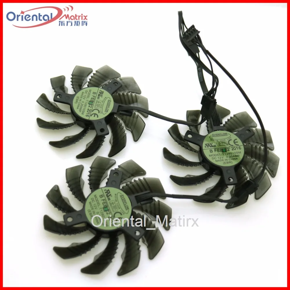 

T128010SM DC12V 0.20AMP 75mm 4Pin VGA Fan For Gigabyte GTX1050 1060 1070 1080 G1 N950OC N960G1 N970 Graphics Card Cooling Fan