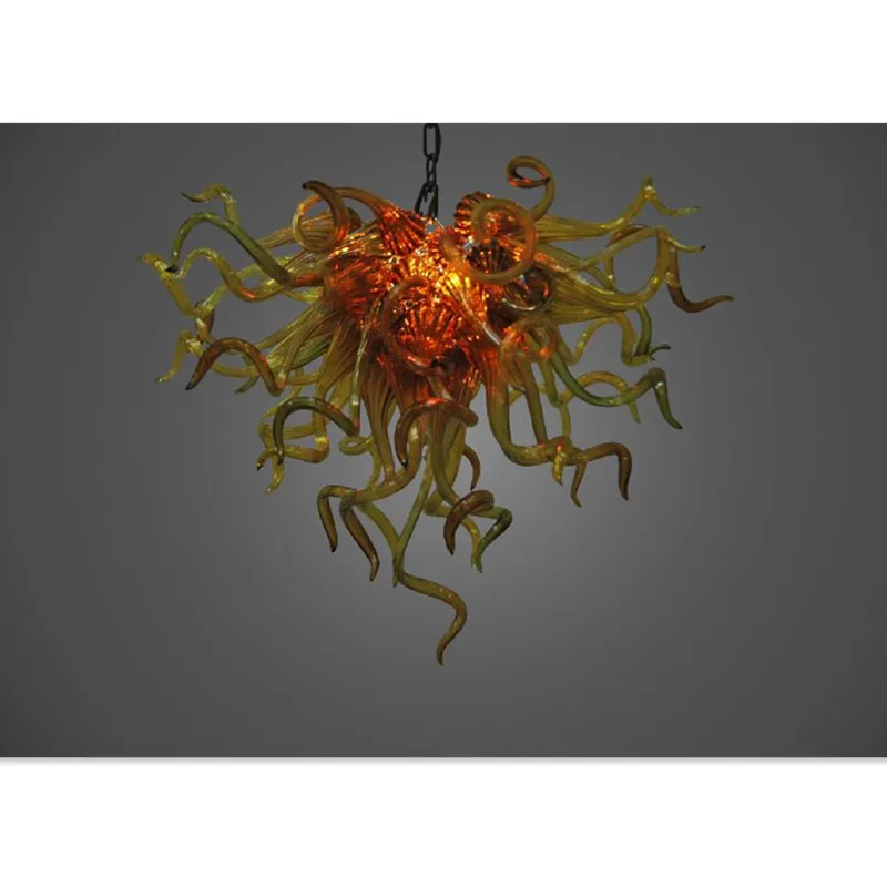 Warm Fancy Bar or Cottage Lightings Blown Glass Chandelier Art Lighting for Sale