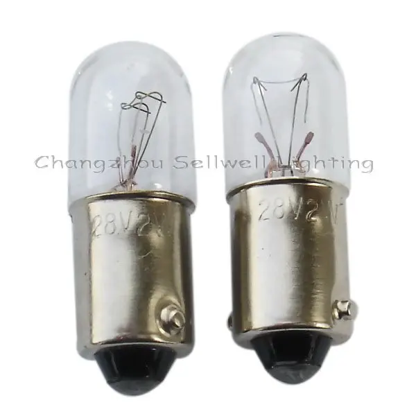 Миниатюрные Лампы для освещения Ba9s T10x28 28 в 2 Вт A110|miniature lamp bulbs|miniature lampminiature light bulb |
