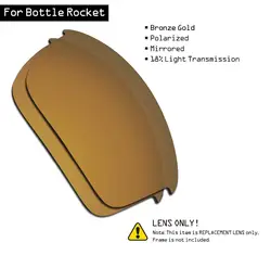SmartVLT поляризованные солнцезащитные очки замена линз для Окли бутылки ракета-бронзового золота