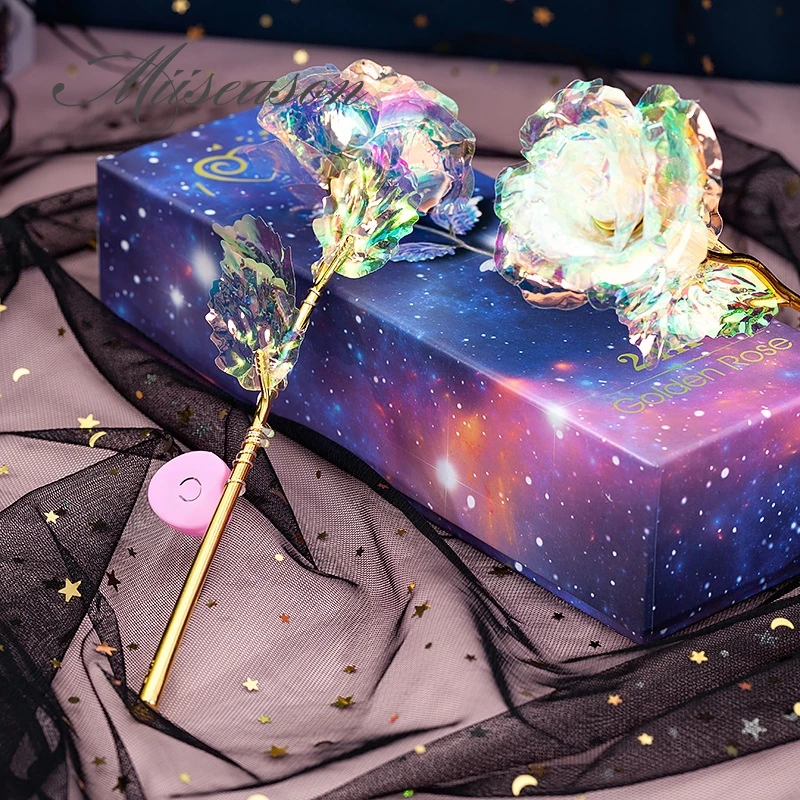 Valentine/'s Day Creative Gift Gold Rose Forever Love Wedding Decor LightingAF