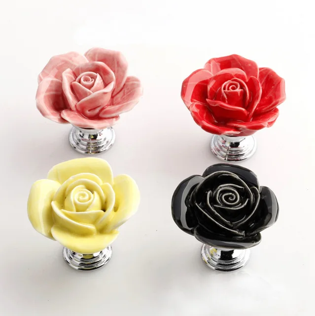 Best Price porcelain knobs handles Ceramic Flower Drawer Dresser Knobs Pulls Kitchen Cabinet Furniture Bedroom Handle with Zinc alloy base Best Price porcelain knobs handles Ceramic Flower Drawer Dresser Knobs Pulls Kitchen Cabinet Furniture Bedroom Handle with Zinc alloy base