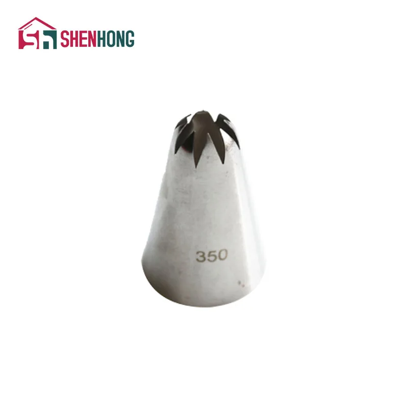 

SHENHONG #350 Cake Cream Icing Piping Nozzle Tips Decorating Pastry Tools Stainless Steel Cupcake Boquillas